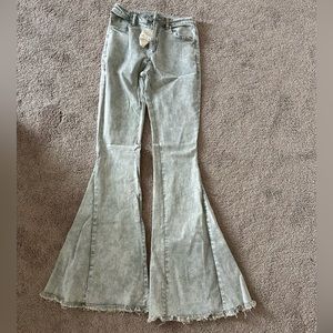 Altard State Green flare jeans